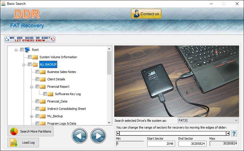 Drive Recovery Software Free screen shot