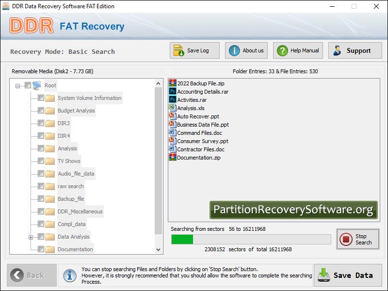 Drive Recovery Software Free screen shot