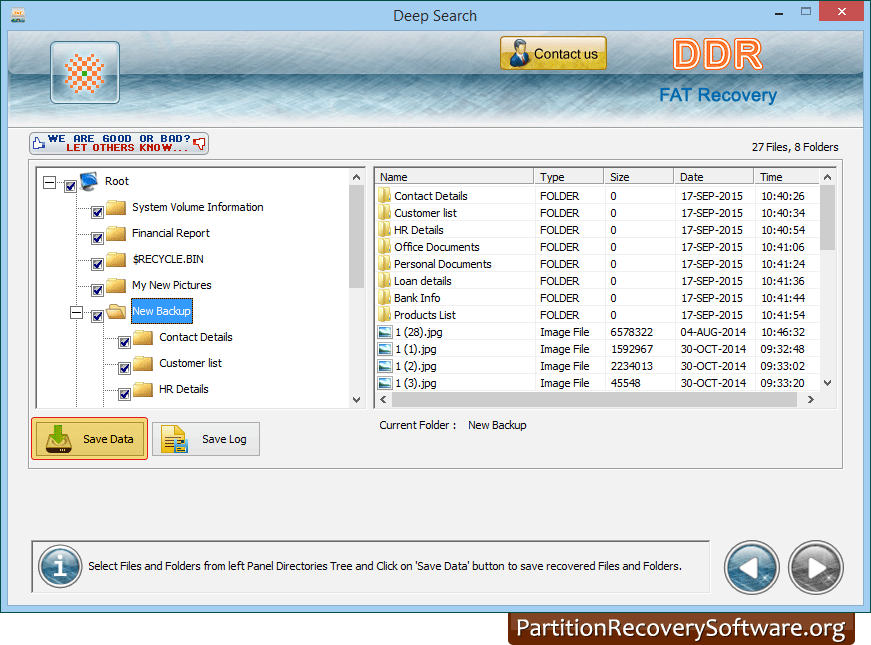 Data is recovered successfully Data is recovered successfully